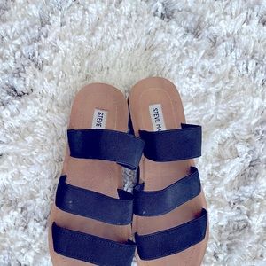 Steve Madden black sandals size 9